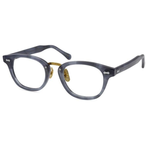 Herren-Brillengestell, modische Myopie-Brille, Lesebrillengestell, Brillengestell für Damen und Herren, Brillengestell aus reinem Titan, Nasenpolster 6651910