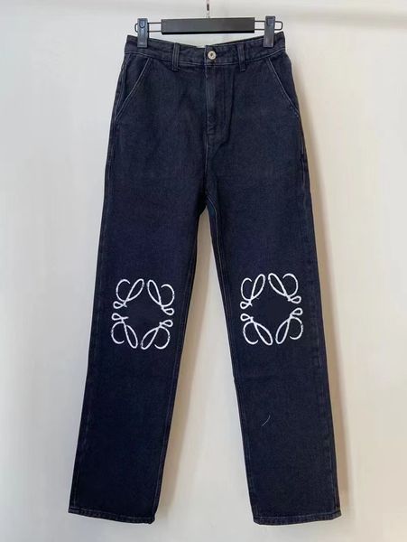 Borsa Loewee Jeans da uomo Pantaloni firmati High Street Gambe aperte Forcella Capris stretti Pantaloni denim Loewee Pantaloni dimagranti caldi Jeans firmati Loewee Jeans Loewee 4989