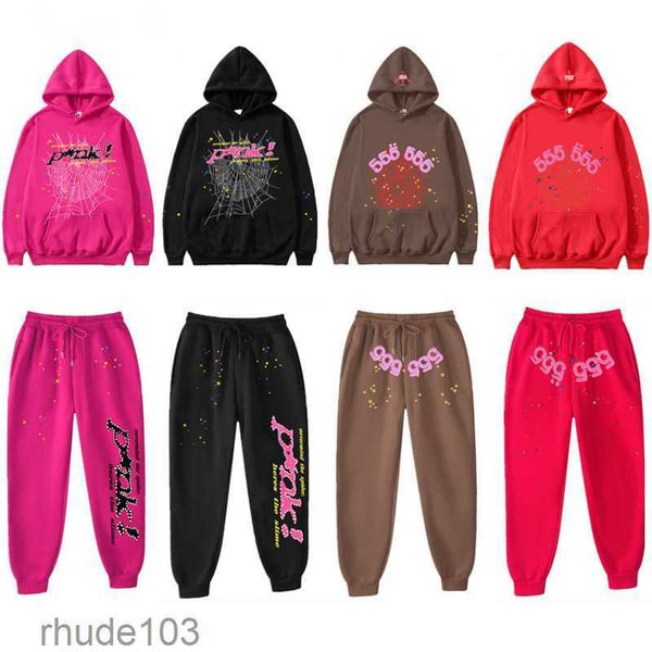 Designer-Herren-Trainingsanzug Luxus-Sweatshirt Spider 555 Fashion Sweatsuit Man Sp5der Young Thug 555555 Pullover Pink Woman Track Suit 9IDI IORB