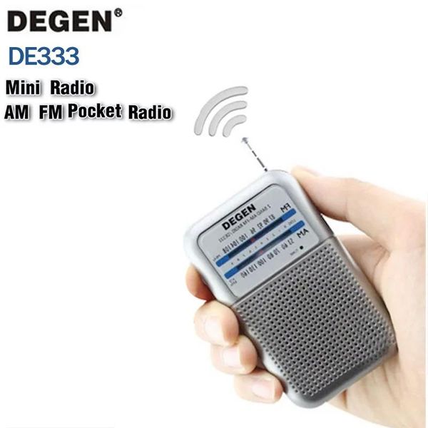 Radio Degen Radio DE333 AM/FM-Empfänger Tragbarer Mini-Griff Tragbares Taschenformat Zweiband-FM-Radiorecorder Hochempfindliches Radio