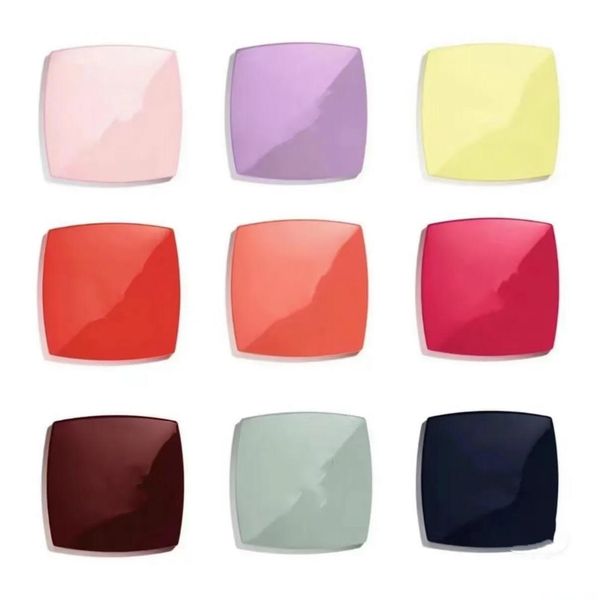 Miroirs Compacts Rose Blanc Noir Rouge Jaune Violet Vert Miroirs Compacts Miroir de Marque Double Facettes 7 Couleurs Impression Logo 11 Qualité Du Dheiv