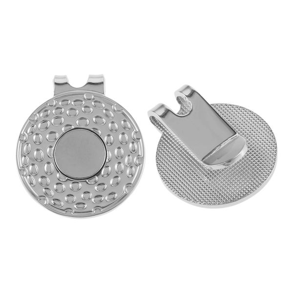 Produkte 10 Teile/satz 25mm Silber Golf Hut Clip Magnetische Golf Cap Clips mit Magnet Ball Marker Zinklegierung Golf Putting grün Zubehör