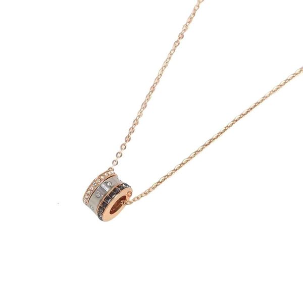 Ожерелье Swarovskis, дизайнерское женское ожерелье с подвеской высшего качества, три кольца Lucky Transfer, ожерелье из бисера для женщин, элемент, цепочка с хрустальным воротником для женщин