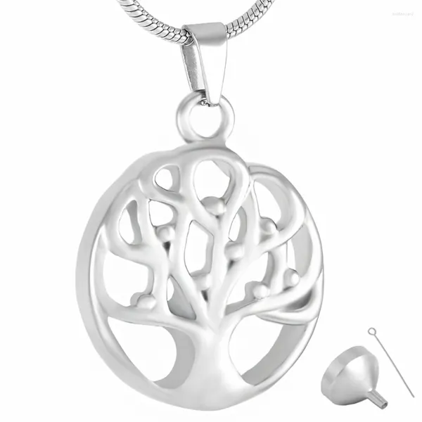 Collane con ciondolo Gioielli per cremazione per le ceneri Collana con urna commemorativa dell'albero della vita Famiglia