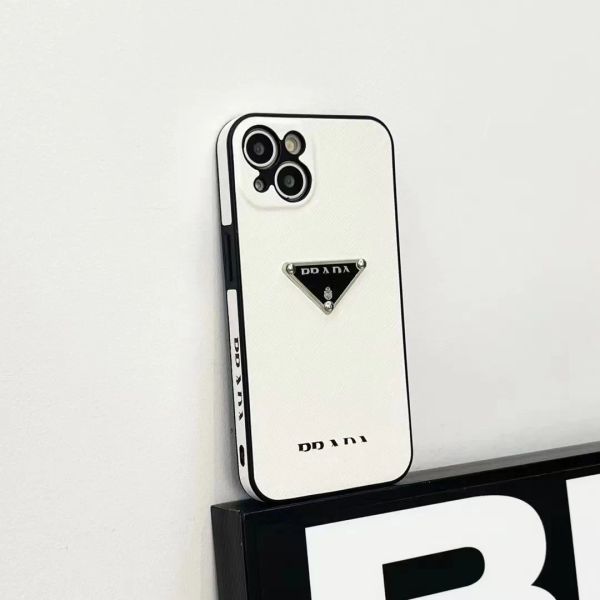 Wunderschöne Designer-P-Leder-Handyhüllen für iPhone 15 14 13 12 11 Pro Max, Luxus-Handyhülle 15pro 14pro 14plus 13pro 12pro 11pro Plus Hülle mit Logo-Box-Verpackung