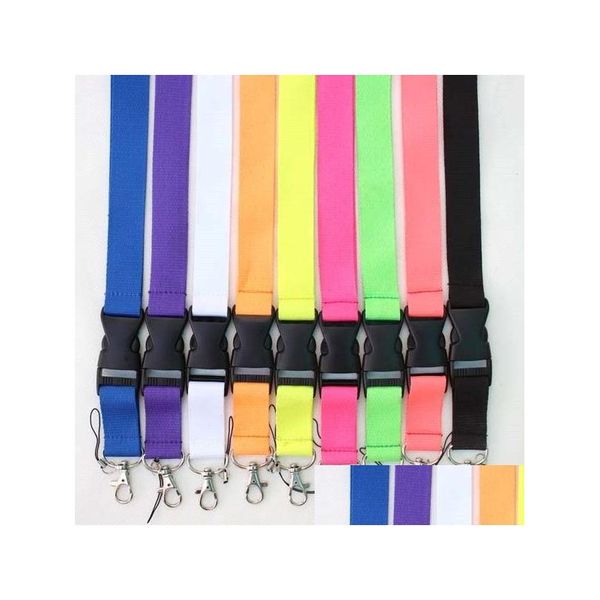 Handy-Riemen Charms Marken-Lanyards Mticolor Zubehörhalter für Schlüssel-Schlüsselanhänger Drop-Lieferung Telefone Zubehör Dhlij