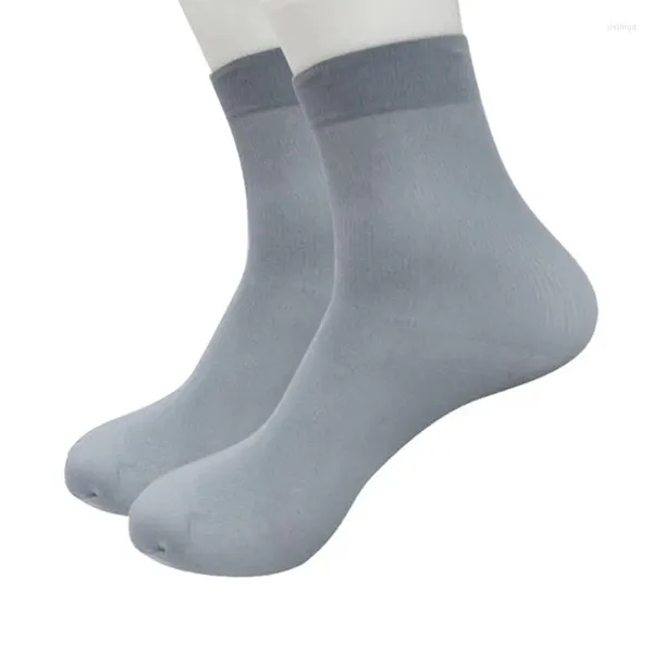 Frauen Socken 8 Paar Männer Weiche Atmungsaktive Bambusfaser Ultradünne Elastische Seidige Kurze Seidenstrümpfe Sommer Winter Für Männer plus