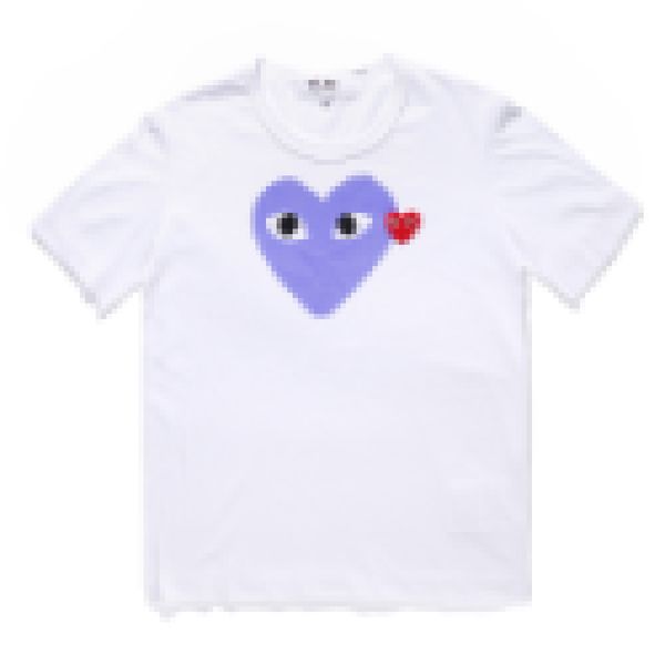 Designer t com des garcons play camiseta m algodão wht AZ-T105 coração roxo unisex japão melhor qualidade tamanho euro