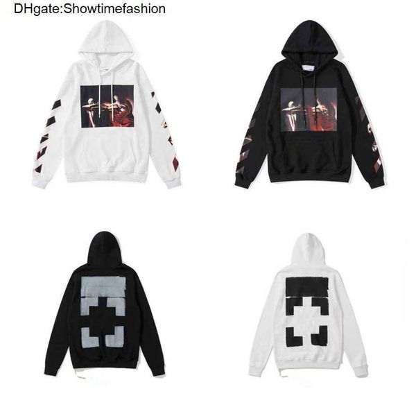 Mit Kapuze Offs X Black Whites Designer Herrenmode Hoodies Drucken Pfeile OW Marke Sweatshirt Übergröße Damen Designer EI9R