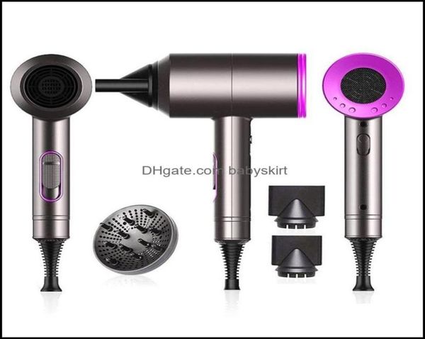 Secadores de cabelo Cuidados Ferramentas de Estilo Produtos Secador de Inverno Negativo Lonic Hammer Blower Elétrico Profissional Vento Frio Secador de Cabelo Temper2670255