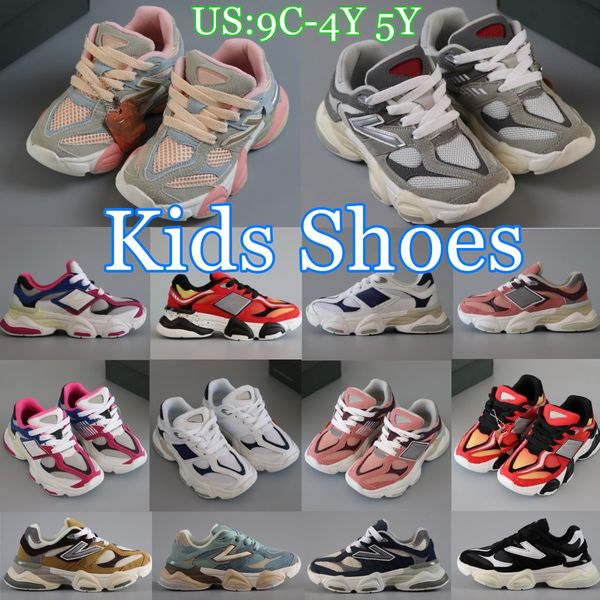 Kinder-Laufschuhe 9060 Kleinkind-Turnschuhe 4 Jahre 5 Jahre Turnschuhe Mädchen Jungen Laufschuh Designer Jugend Runner atmungsaktiv Sea Salt White Arctic Grey Quartz Rain Cloud Bricks