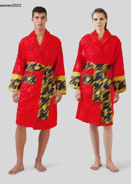 Mulheres roupão de banho sono unissex homem algodão sleepwear noite alta qualidade marca designer cintura robe jacketstop roupão doméstico 12 de janeiro