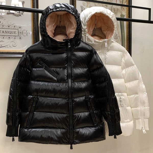 Women Down Down Parkas Saimengkou Feather Emperor Shopping Center Same Style Duck White Aline Aline solto Capacão curto espessado para mulheres