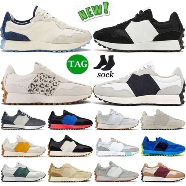 327 Series Laufsportschuhe, Turnschuhe für Herren und Damen, Grau, Weiß, Schwarz, Silber, Stolz, Marineblau, Sommer, atmungsaktiv, Jogging, Läufer, Vintage