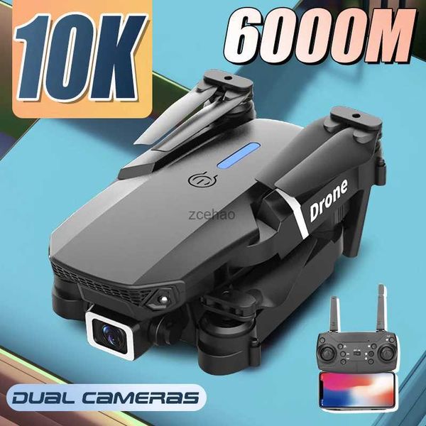 Droni E88 Pro Drone 10K Doppia Fotocamera ad Alta Definizione Fotografia Aerea 6000m Professionale Quad Rotore Elicottero Giocattolo di Controllo Remoto