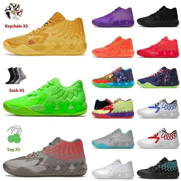 Con scatola LaMelo Ball MB.01 Scarpe da basket Sneakers e Morty Black Blast Buzz City Not From Hree Beige BE You 1 Iridescent Dreams Big