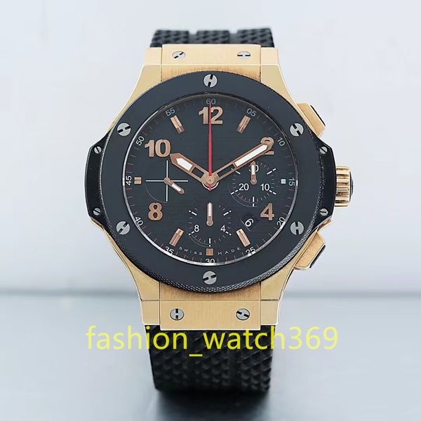Классические и модные 40-миллиметровые автоматические механические часы из 18-каратного розового золота, корпус для часов, резиновый ремешок Yupa 301.PB.131RX, мужские часы, высококачественный браслет