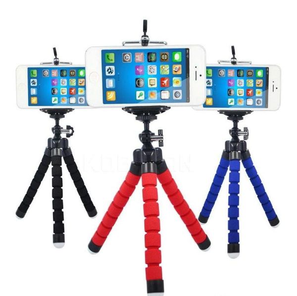 Tripés tripé para telefone móvel suporte de câmera clipe smartphone monopé tripe suporte polvo mini tripé stativ para phone5598241