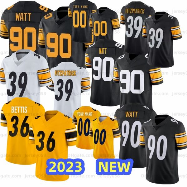 George Pickens TJ Watt Kenny Pickett Fußballtrikot Mason Rudolph Joey Porter Jr Najee Harris Troy Polamalu Minkah Fitzpatrick Pat Freiermuth Männer Frauen Jugend