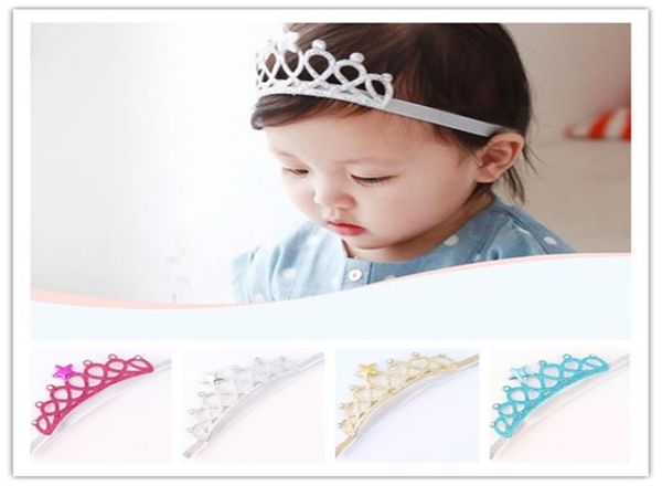 Bambini Star Diademi Fasce con strass Corona Fasce per capelli colorate Neonato Accessori per capelli lucidi carini per la festa di compleanno4629959