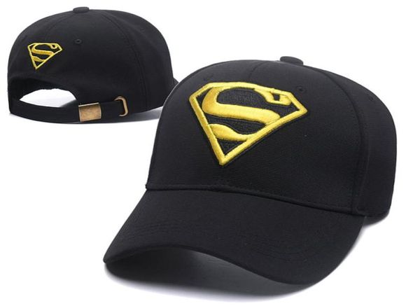 Designer Superman broderie casquette de baseball réglable Strapback coton courbé baseabll chapeau hommes femmes casquette de golf marque coton soleil 27079899192