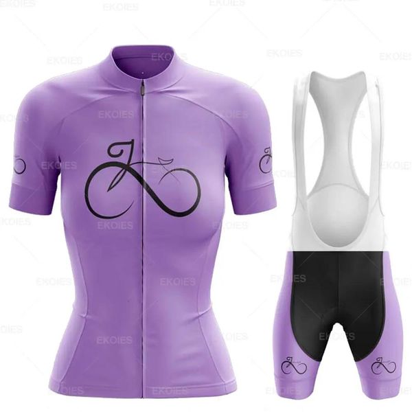 Imposta 2022 nuova estate da donna manica corta abbigliamento da ciclismo mountain bike equitazione maglia da ciclismo Set abbigliamento da bicicletta femminile abito rosa