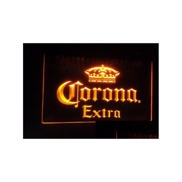 Led sinal de néon b42 corona extra cerveja bar pub clube 3d sinais luz decoração para casa artesanato entrega gota luzes iluminação feriado dh3kd