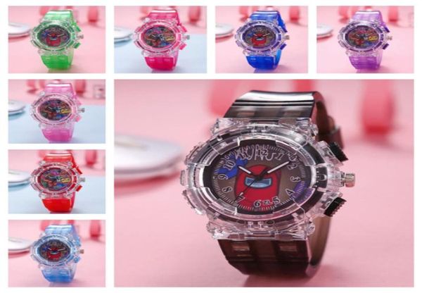 Oyun Style Led Saat Çocuk Boy Kız Karikatür Aydınlık Saatler Modeli Bilek Saat Analog Kollwatches Bilezik Yeni Tasarımcı Saatler 2126609