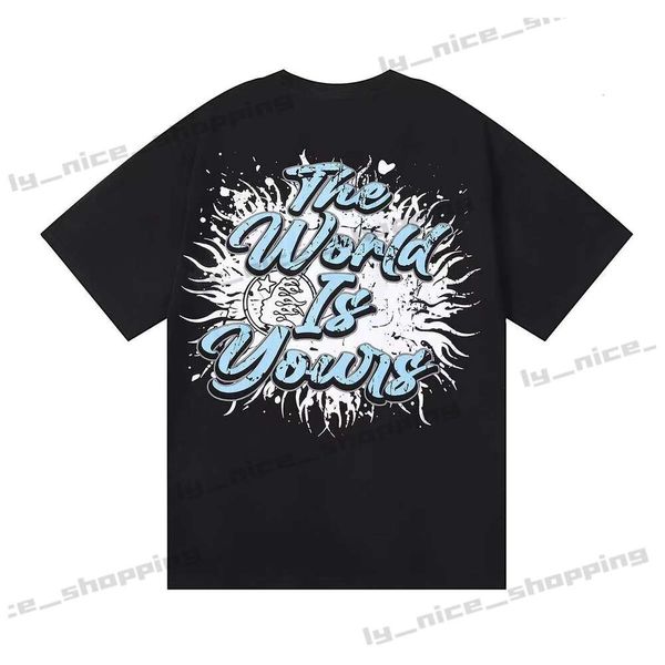 Hellstars Camicia T-shirt da uomo Hellstar Cotton Moda Uomo Wome Abiti firmati Cartoon Graphic Punk Rock Summer High Street T-s 949
