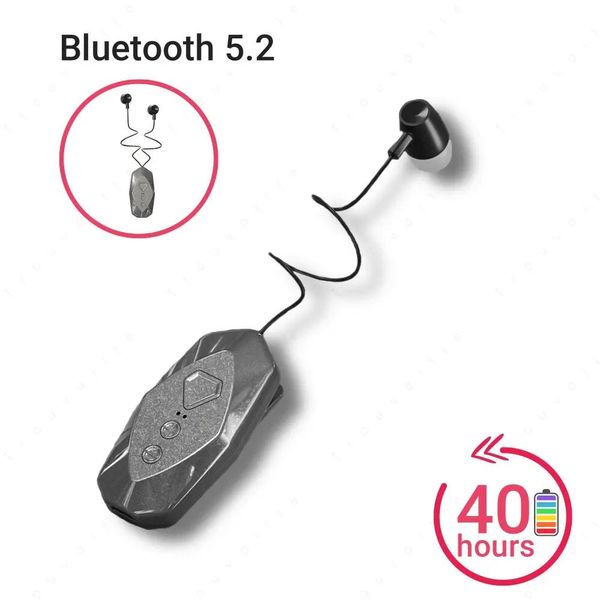 Cuffie Trouvaille Lavalier Clipon Auricolare Bluetooth 5.2 Auricolare wireless Bussiness 40 ore di suono forte Auricolari Lotus One Ear