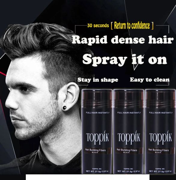 Saç Elyafları Keratin Sprey Saç Binası Elyafları 27.5G Anında Tozlar Sprey Uygulayıcı saç çizgisi optimize edici