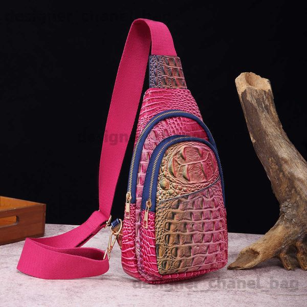 Borse a spalla Tracolla larga alla moda marsupio da donna marsupio borsa a tracolla modello coccodrillo Brahmin T240112