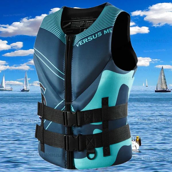 Giubbotto di salvataggio per adulti Sport acquatici Nuoto Surf Zattera Kayak Pesca Jet Ski Giubbotto salvagente Super galleggiabilità Giubbotti di salvataggio in neoprene 240111