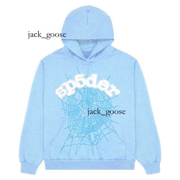 Algodão Break Planet Hoodie Spider Tracksuit Sp5der Spider Hoodie Moletons Masculinos 2023 Sky Blue Sp5der Homens Mulheres 1 Hip Hop Young Thug Spider World Wide 222