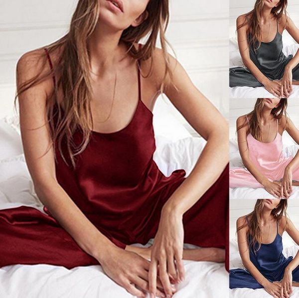 Mulheres pijamas pijamas como seda robe tamanho grande sexy roupa interior camisola europa e os estados unidos entrega direta ot6u0