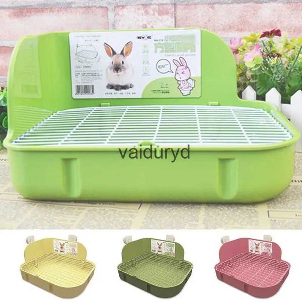 Suprimentos para pequenos animais Pequenos animais de estimação Coelho WC Cama quadrada Pan Potty Trainer Caixa de areia para animais pequenos Suprimentos de limpeza Drop Shipvaiduryd