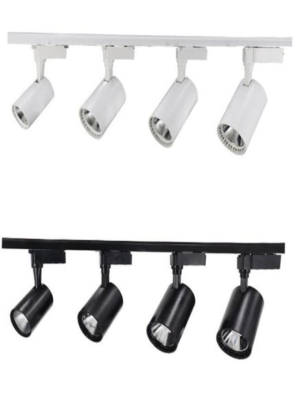 COB 12W 20W 30W 40w Led Pista luz de alumínio Trilho de Teto iluminação Spot Rail Holofotes Substituir Lâmpadas Halógenas AC852657818681