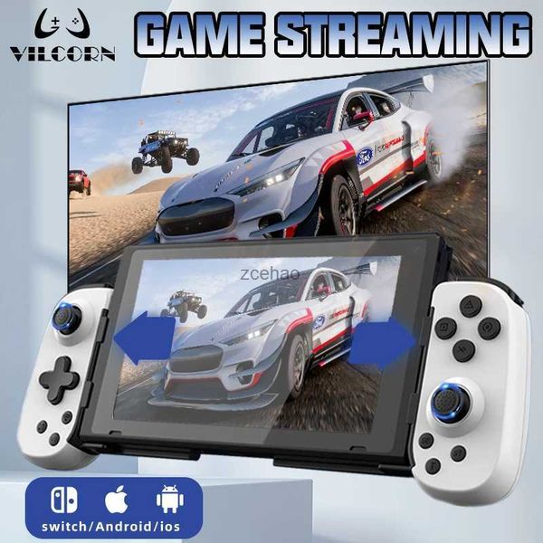 Controladores de jogo Joysticks JD6 Stretchable Gamepad para P4 Switch Android IOS Mobile Phone Gaming Controller Suporte Game Streaming Joystick Retrátil