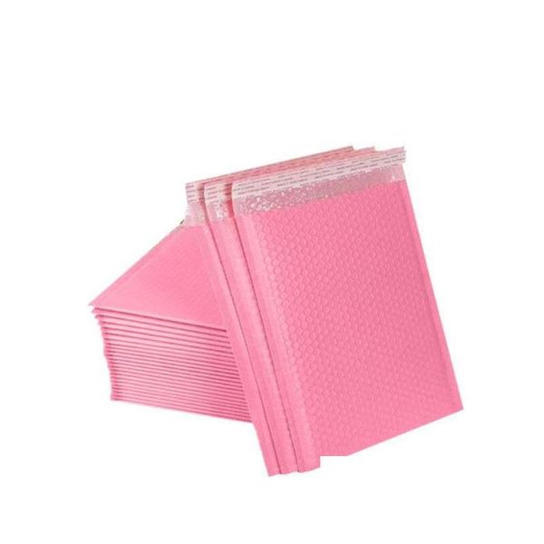 Outros acessórios de telefone celular 50 pcs bolha mailers envelopes acolchoados pérola filme presente presente saco de envelope de correio para revista de livro alinhado dhmel