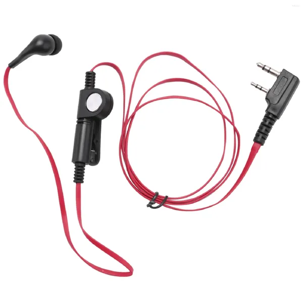 Schalen 2 Pin Noodle Style Ohrhörer Kopfhörer K Stecker Ohrhörer Headset für Baofeng Uv5R Bf-888S Radio Roter Draht