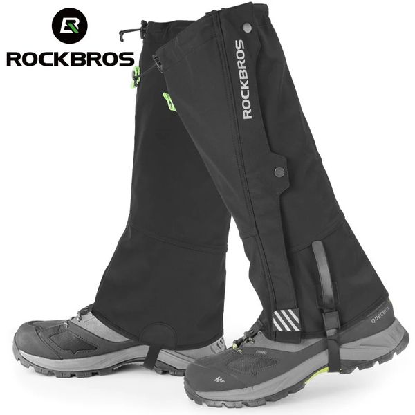 Rockbros legging gaiter viagem ao ar livre polainas caminhadas esqui à prova dwaterproof água inverno sapato capa bota turista pé proteção guarda 240112