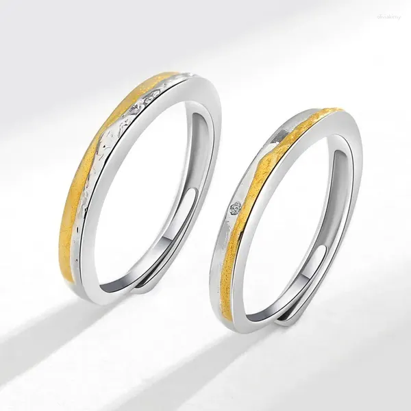 Cluster Ringe KOFSAC Kreative Silber Gold Farbe Berg Paar Mode 925 Sterling Schmuck 2024 Engagement Zubehör