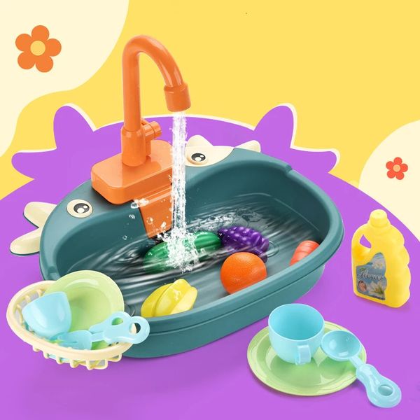 Küche Kinder Mini Wasser Dispenser Elektrische Spülmaschine Pretend Spielen Haus Spiele Rollenspiele Lebensmittel Sommer Küche Spielzeug Für Mädchen 240112