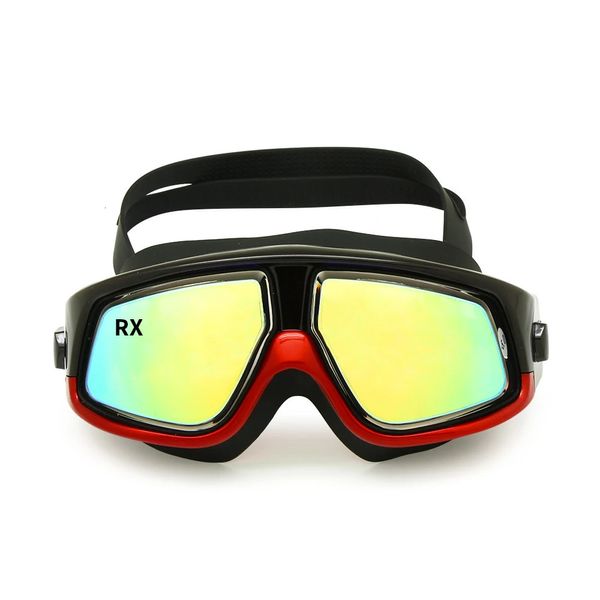 Очки для плавания по рецепту Rx, дальнозоркость, близорукость, оптические очки для плавания, корректирующая маска для снорклинга, бесплатные беруши, футляр для хранения 240112