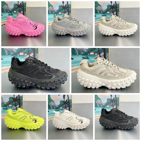 Paris Bouncer Sneaker, Luxus-Damen-Gummireifen-Schuhe, klobiger Sneaker-Effekt, lässiger Mesh-Nylon-Schuh, Größe 35–40