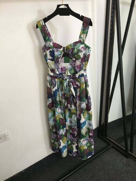 10062 xl 2024 vestido de pista primavera verão vestido sem mangas acima do joelho marca mesmo estilo vestido feminino moda alta qualidade 20240185