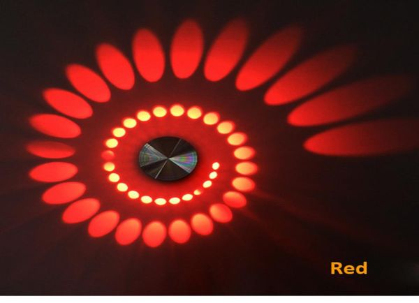 Светодиодный настенный светильник в форме раковины 3 Вт, алюминиевый настенный светильник AC85265V, украшение для внутреннего изобразительного искусства для коридора, крыльца, спальни, backgr4269129