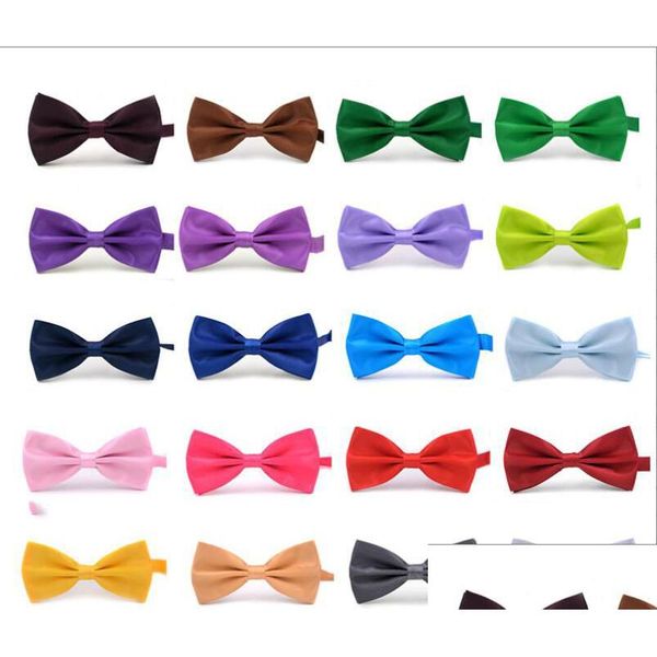 Solide Fliege Bräutigam Männer Colourf Plaid Krawatte Gravata Männliche Ehe Schmetterling Hochzeit Bowties Business Krawatte Drop Lieferung Otgsm