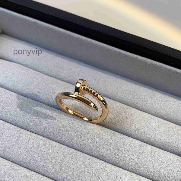 Bandringe Designer Ring Key Ring Nagel Gold Midi Stahllegierung Gold plattiert 925 Sterling Silber Designer Schmuck Versprechen Frauen Ringe Wdox