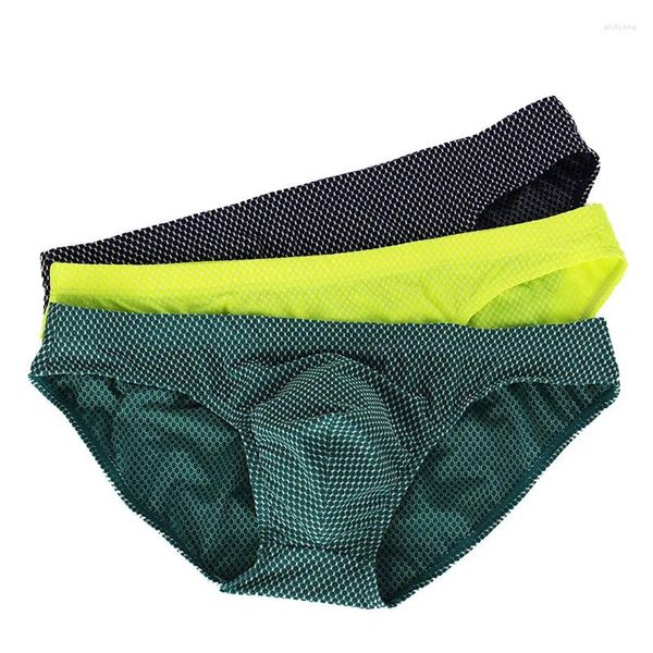 Cuecas juventude moda briefs u convexo bolsa roupa interior para homens respirável shorts adolescentes meninos sexy calcinha